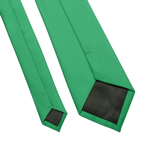 Image of DecTwig Men's Ties Solid Color Formal Neckties 3.15 inch (8CM) Black Ties For Men