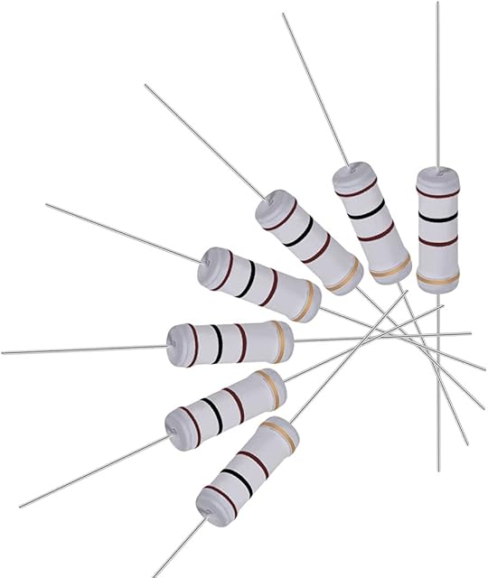 sourcing map 20Pcs 100 Ohm Resistor, 3W 5% Tolerance Metal Oxide Film Resistors, Lead, Flame Proof for DIY Electronic Projects and Experiments