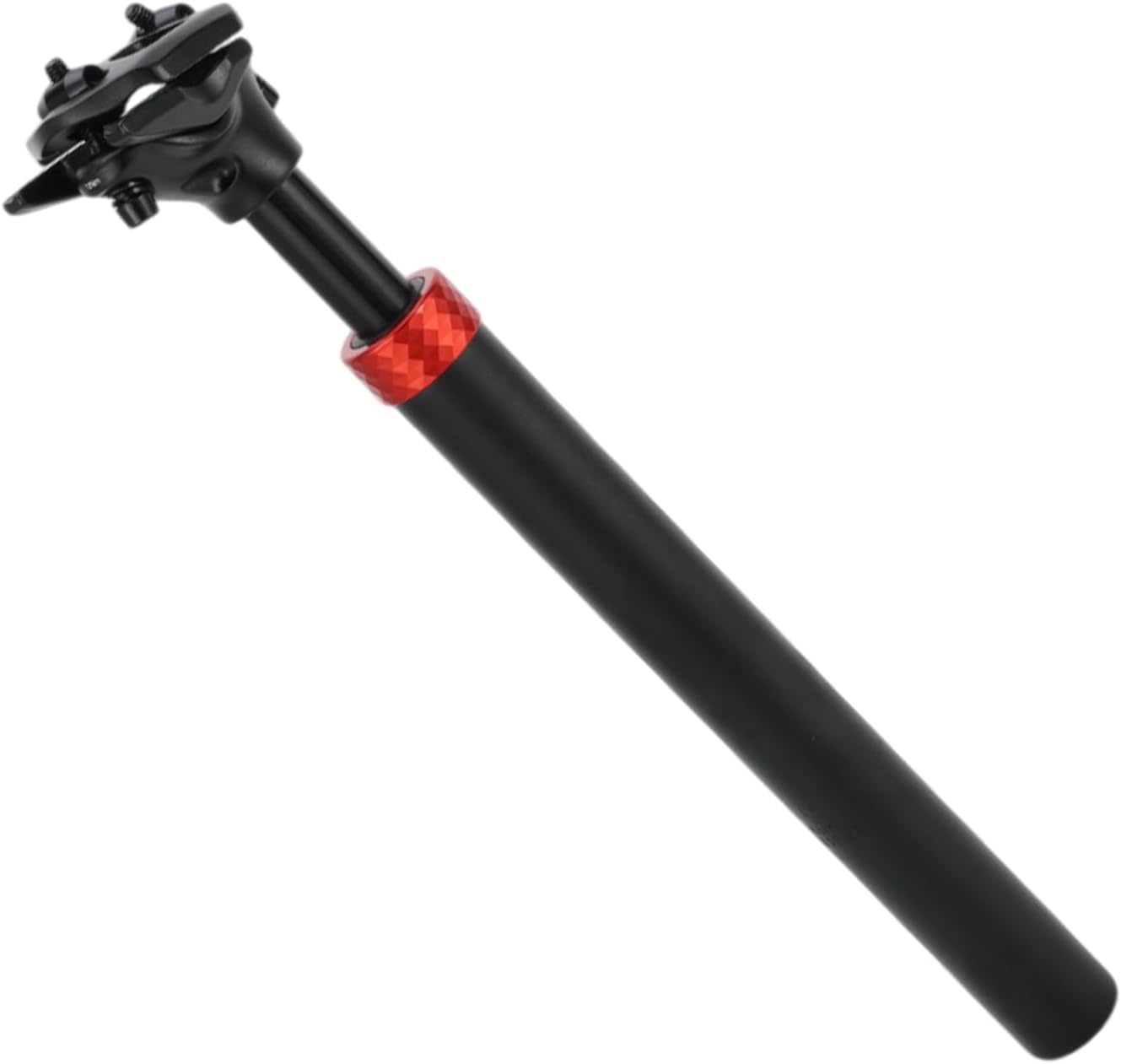 1 Pc Most Mountain Bikes Bike Seat Posts Suspension Shock Absorber Bike Saddle Post Seat Tube 31.6x350mm Black Red Aluminum Alloy