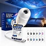 Ocean Projector, Galaxy Projector Night Light, Star Projector for Bedroom | Plug and Play Starry Sky Ceiling Projector, USB-Powered 360Β° Adjustable Projector