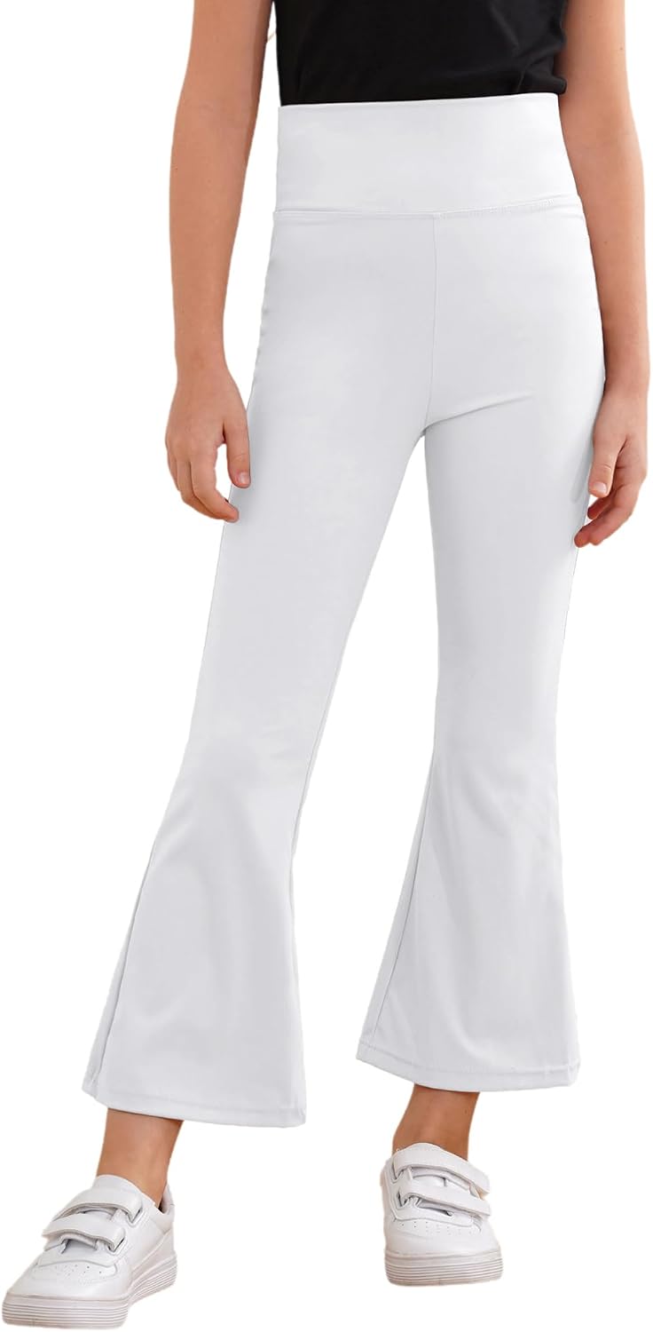 Agoky Bootcut Leggings for Girls High Waist Stretch Women Yoga Bootcut Pants Teen Dance Exercise Activewear