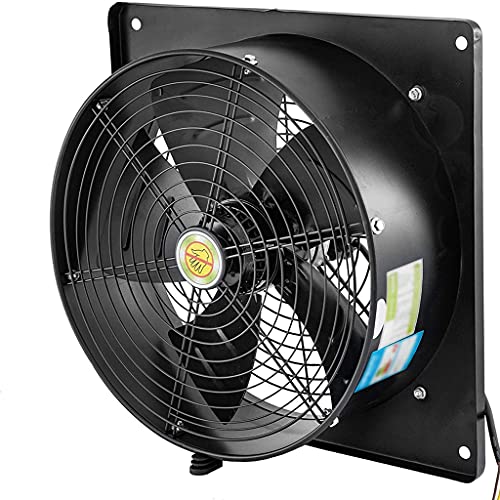 Estrattore di Ventilazione Industriale, Ventilatore del Flusso d'Aria da 400 mm, Ventilatore assiale Commerciale con griglia, Potente Ventilatore dell'Aria di Scarico assiale da 220 V, per Cucina de
