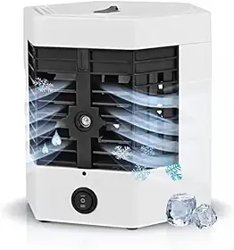 Mini Climatizador 3 em 1 BB-MINIARCONDICIONADO02 – Ar Condicionado, Umidificador e Ventilador Portátil USB/12V/110V/220V para Quarto, Escritório e Carro