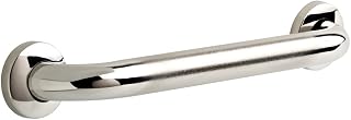 Delta Traditional (1-Pack) 24' Shower Grab Bar Seniors ADA Compliant Bright Stainless Steel Bathroom Safety Handle for Shower, Tub | Wall Mounted 450 lb Capacity Balance Assist, Grip DF59824-BS