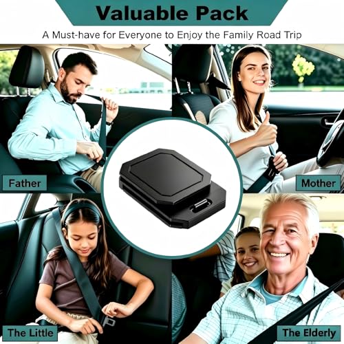 4 Pcs Car Seatbelt Adjuster, Seat Belt Clips for Universal Auto, Shoulder Neck Protector Strap Positioner for Car – Enhances Riding Comfort - Thumbnail 6