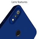 Pikkme Realme 3 Back Cover Soft Matte Liquid Silicone TPU | Camera Protection | Shockproof Slim Back Case for Realme 3 (Blue) gallery image
