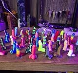 Tiny Penis 3D with Suction Cup - Random Penis 3D Mini Dick - Novelty Funny Perfect Prank Gag Gift - Bachelorette Party - Novelty Gift - Bag of Dicks (5pcs)