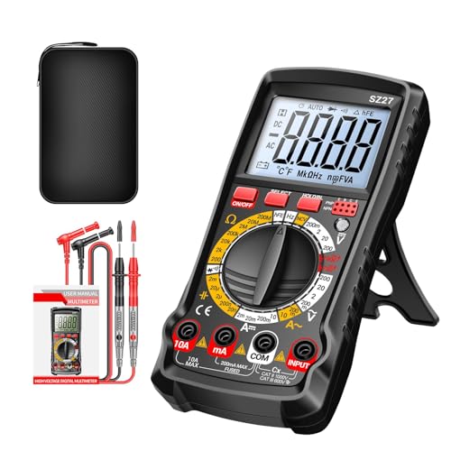 Multímetro digital | Kit de analizador y detector de batería automotriz, dispositivo de prueba Ohm Volt Amperio,para aplicaciones eléctricas de circuitos de enchufes automotrices, así como para un