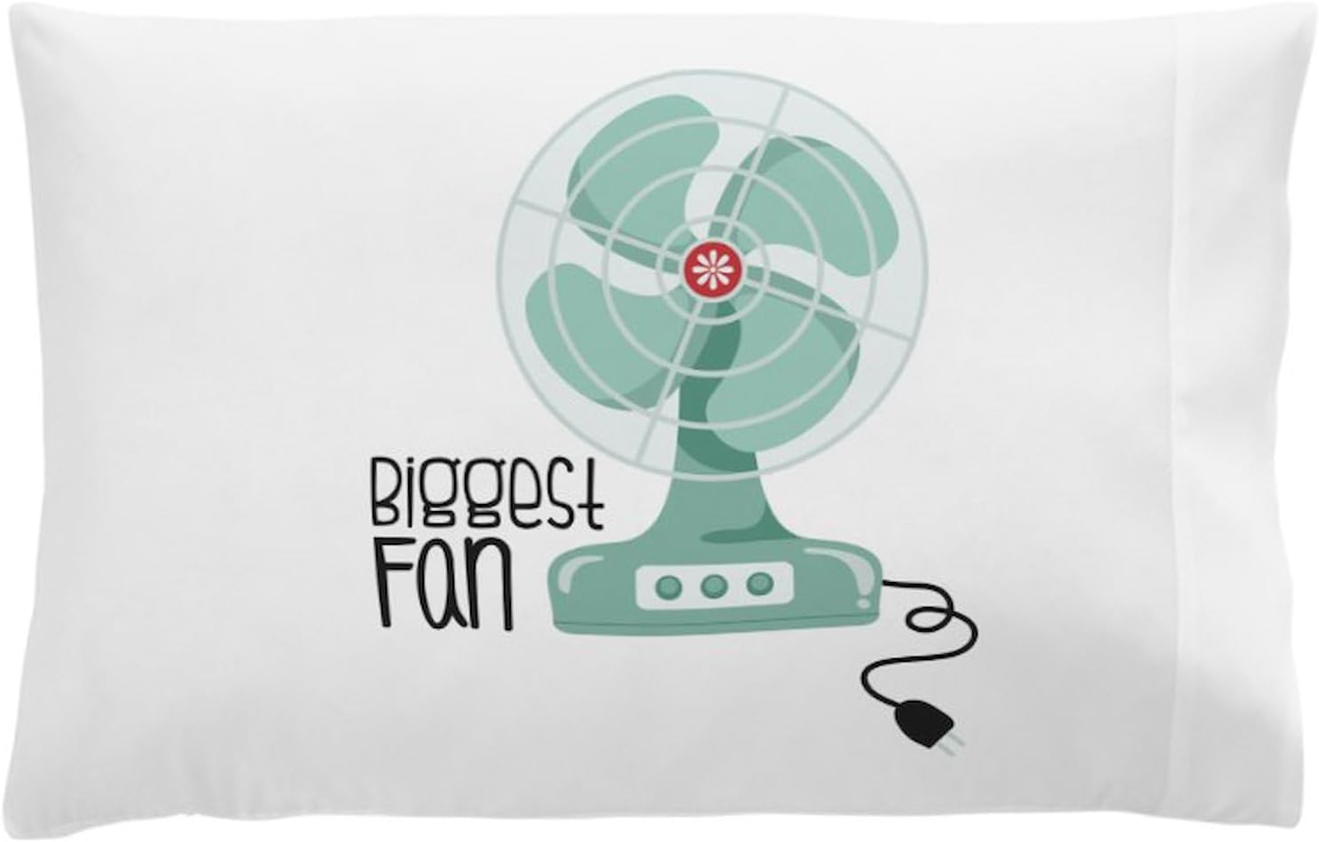 CafePress Biggest Fan Pillow Case Standard Size Pillowcase, Lumbar Pillow Cover Fleece