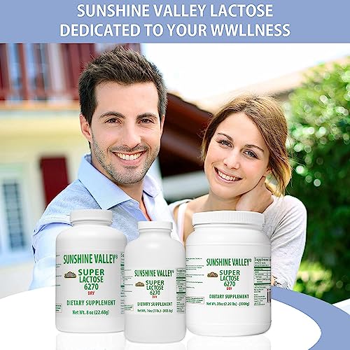 Sunshine Valley Super Lactose Dry Powder (Free Flow Pour) - Natural Sweetener & Baking Enhancer, Organic Powdered Sugar For Cooking & Food Mixtures, Gluten-Free & Vegan Food Stabilizer & Filler - 8 Oz #TOP6