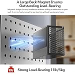Magnetic Shelf Fridge Basket Bin for Whiteboard Washer Dryer Locker Cabinet - Image 6
