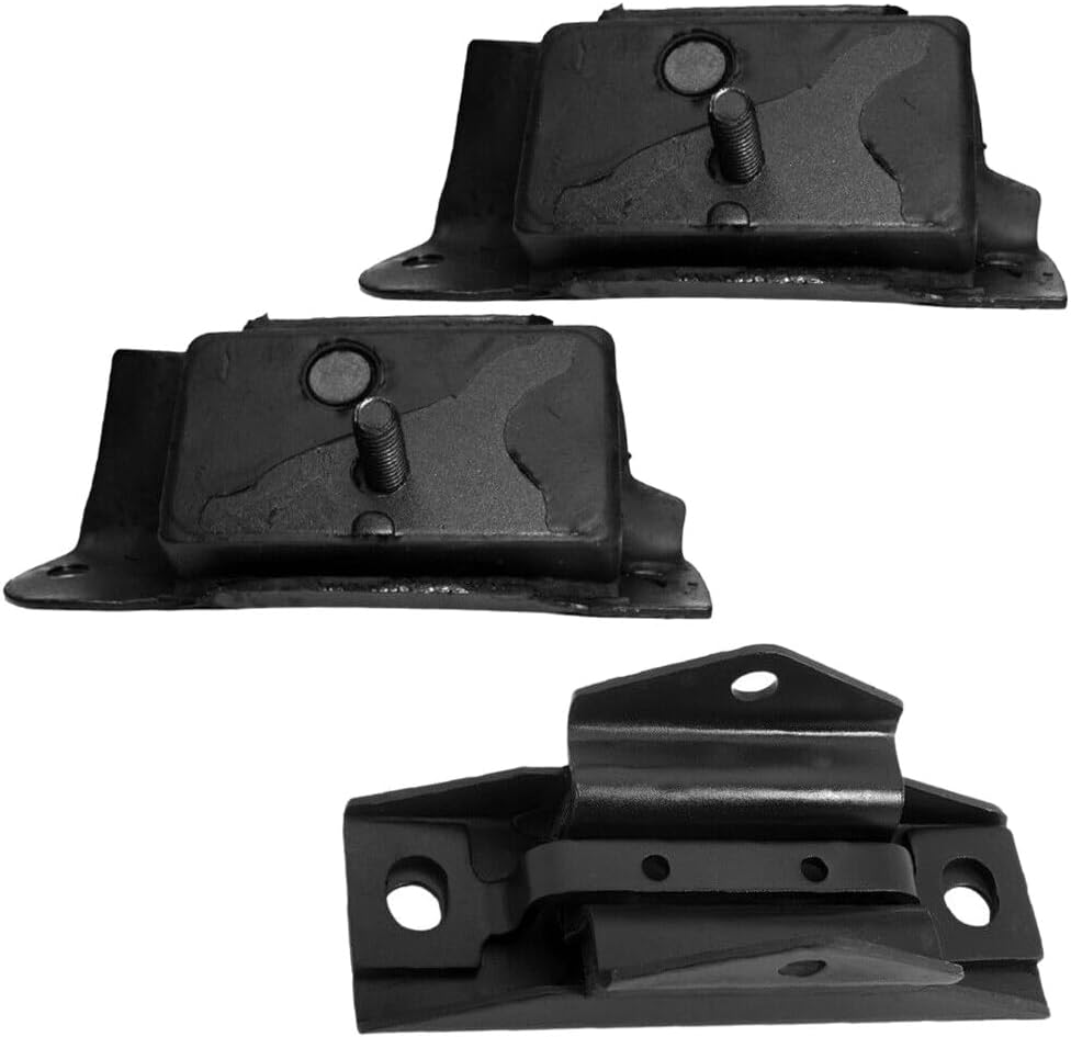 AWPWAY 3pcs Engine and Automatic Transmission Motor Mount Set Kit Front Rear Left Driver and Right Passenger Side for F150 77-78 for F250 73-74 77 for F350 73-74 for F- 100 73-79 SG0952