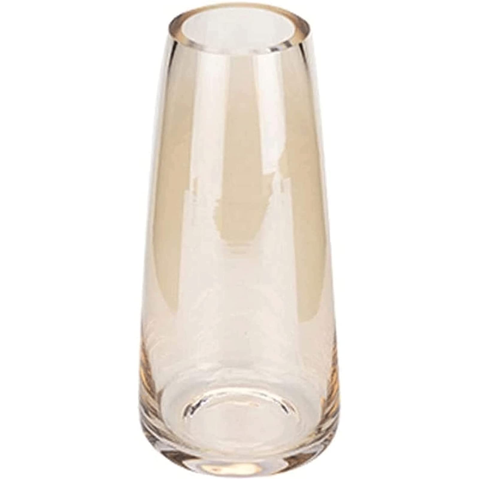 Ngdfgr C Fashion Galvanized Onical The Vase Olor Transparent Glass Vase Light Luxury Flower Vases Olorful And Not Easy To Fade Decoration (C),