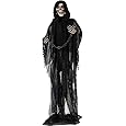 Haunted Hill Farm 6-Ft. Tall Brimstone Dragon, Motion-Activated Animatronic for Indoor or Covered Outdoor Creepy Halloween Decorations, Modern Plug-in Halloween Prop