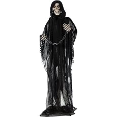 Haunted Hill Farm 6-Ft. Tall Brimstone Dragon, Motion-Activated Animatronic for Indoor or Covered Outdoor Creepy Halloween Decorations, Modern Plug-in Halloween Prop