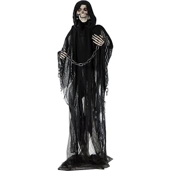 Haunted Hill Farm 6-Ft. Tall Brimstone Dragon, Motion-Activated Animatronic for Indoor or Covered Outdoor Creepy Halloween Decorations, Modern Plug-in Halloween Prop