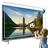Pro Smart Unbreakable TV Screen Protector Fits 24 27 32 40 43 50 55 65 75 77 83 85 86 98 100 inch TV for OLED, QLED, LCD, UHD, 4K & 8K | Ultimate Protection | Easy Installation | UV Durable (43 inch)