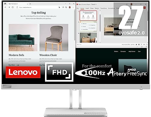 Lenovo L27e-40 27 Inch VA FullHD 100Hz Anti-glare Monitor With