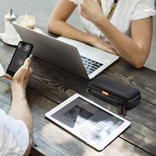 External Hard Drive Case - Shockproof Eva Carrying Case For Wd My Passport Element Seagate Expansion Backup Toshiba - High Protection Portable Travel Electronic Power Bank Bag (Black) #TOP1