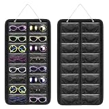 Yunyige Organizador Colgante de Gafa de Sol,Organizadors Gafas de Sol Colgante,16 Rejillas Expositor Gafas Pared,Organizador de Gafas para Colgar