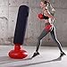 Inflatable Flocking Boxing Column, 63in Punching Bag for Adults and Kids, Thicken Freestanding Sandbag with PVC Material for Fitness Training and Stress Relief, Includes Patch and