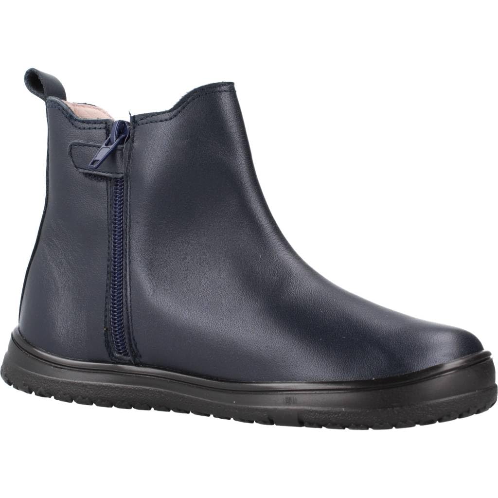 Pablosky Botas de Niña azules de Piel con Cremallera