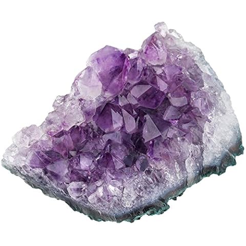 mookaitedecor Natural Amethyst Healing Crystal Cluster,Reiki Gemstone Specimen Figurine Home Decor(approx 150-200g), Length 60-65mm / 2.36-2.56” Cover