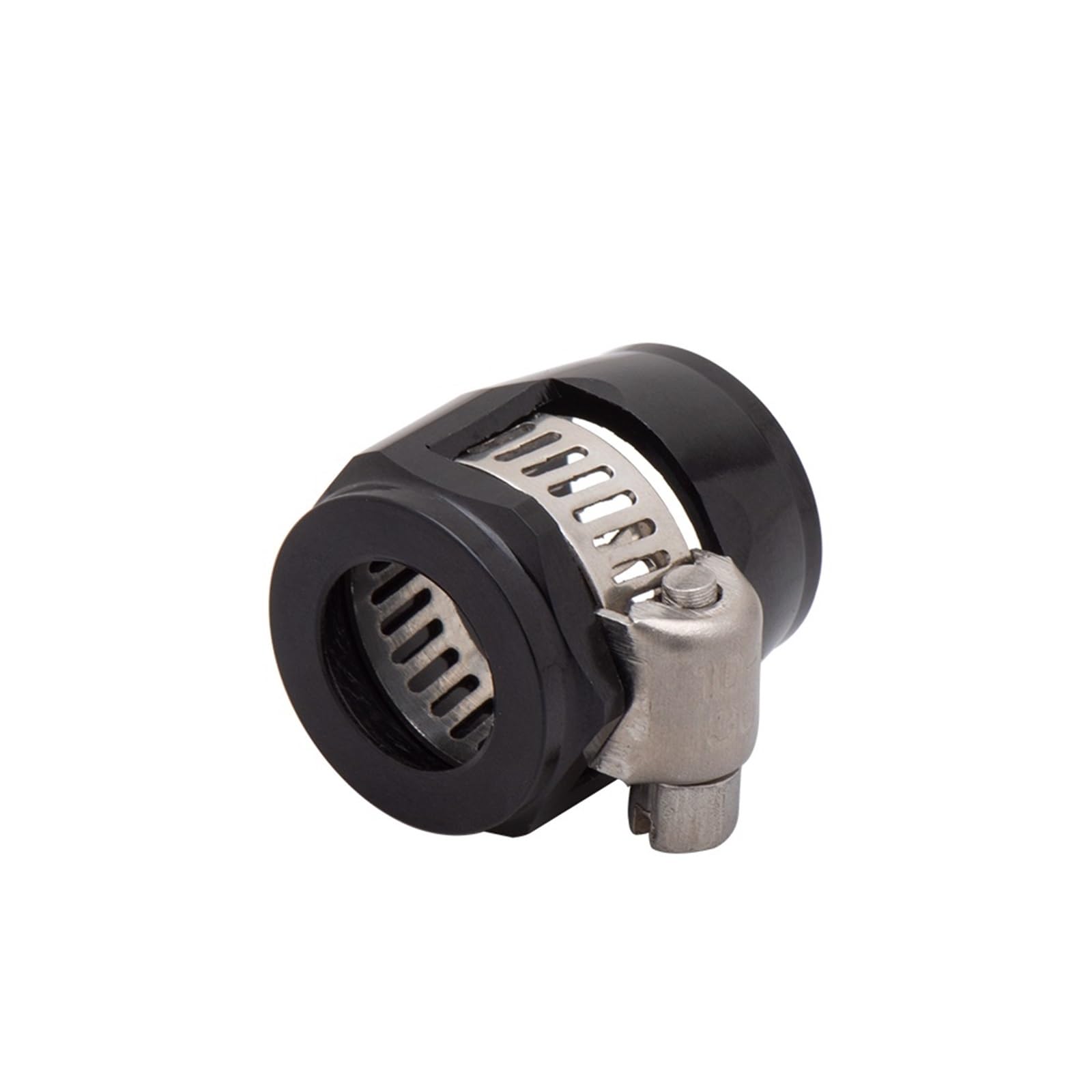 Energy AN4 AN6 An8 An10 AN12 AN14 AN16 AN18 37MM Hose Clamp End Finisher Aluminum Hose Connectors Hose Clamps ﻿(AN8 Black)