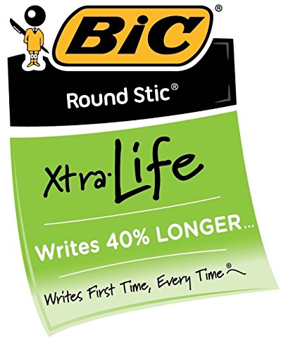 Image of BIC Round Stic Ball Pen, Medium Point, 1.0 mm, Red Ink, Pack of 60 (GSM11RD) New