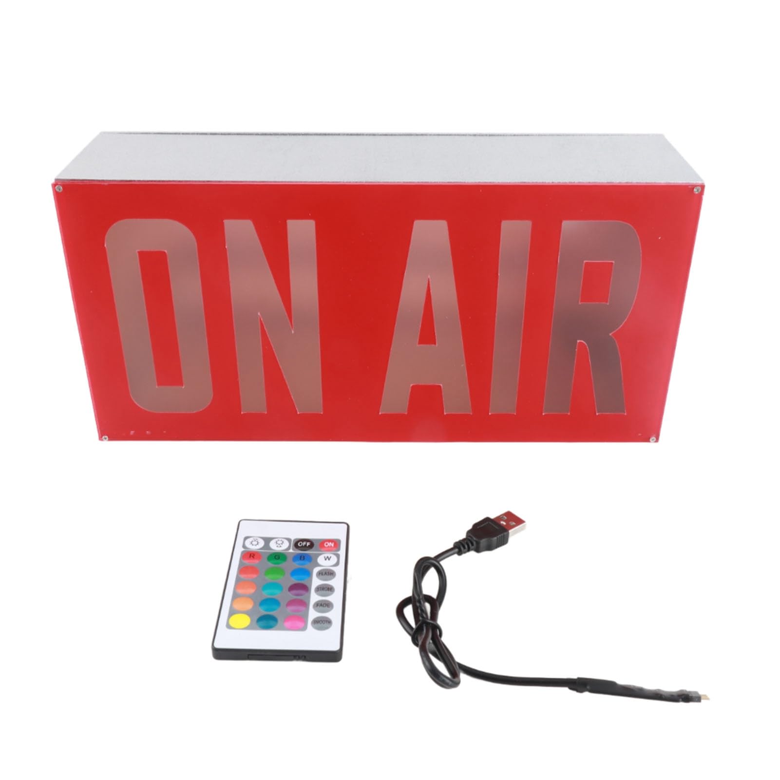 Annadue On-Air-LED-Licht, USB-betrieben, On-Air-Leuchtschild, Leuchtkasten für Studios, Aufnahmeräume, ABS/Kiefernholz