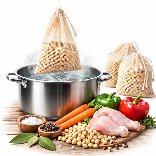 Set De 3 Mallas Para Cocer Garbanzos Y Legumbres - Bolsa Para Cocinar Carne - Red Para Cocción De Legumbres - Malla De Cocina Para Cocer Garbanzos - 2 Mallas De 1 Kg, 1kg Y 2 Kg - Red Asar Qr Cocina