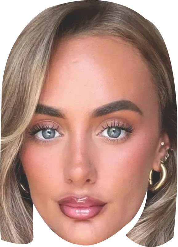 FoxyPrinting Millie Court Face Mask – Reality TV Inspired Novelty Mask – Funny Fancy Dress Costume for Parties, Events & Photos – Adult Card Mask, Ready to Wear