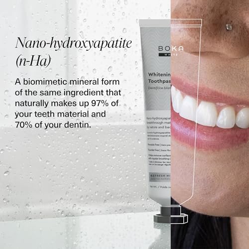 image for Boka Fluoride Free Toothpaste, Nano Hydroxyapatite Toothpaste, Appropr