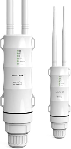 WAVLINK AC600 Outdoor WiFi Extender Dual Band Weatherproof Long Range WiFi Booster, Supports Access Point/Repeater/Router Modes