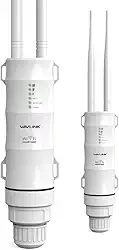 WAVLINK AC600 Extensor WiFi externo de banda dupla, à prova de intempéries, amplificador WiFi de longo alcance, suporta modos de ponto de acesso/repetidor/roteador
