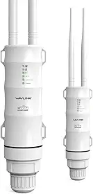 WAVLINK AC600 Extensor WiFi externo de banda dupla, à prova de intempéries, amplificador WiFi de longo alcance, suporta modos de ponto de acesso/repetidor/roteador