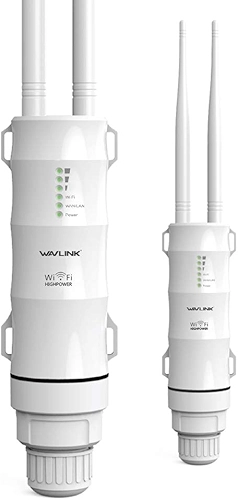 WAVLINK AC600 Extensor WiFi externo de banda dupla, à prova de intempéries, amplificador WiFi de longo alcance, suporta modos de ponto de acesso/repetidor/roteador