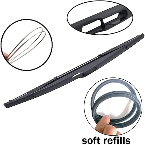 Miniatura 5 de Juego de 3 limpiaparabrisas delantero y trasero compatible con Renault Duster 1 2013-2016 parabrisas ventana de 20 + 20 + 14 pulgadas