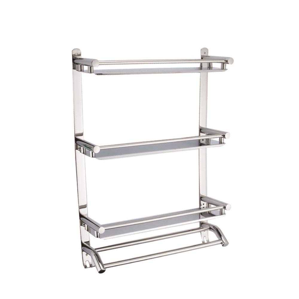 Bathroom Racks Three-Tier Rack Bathroom Shelf Shower Shelf Corner Shower Caddy Shelves Bathroom Shower Wall-Mounted Bathroom Racks Color