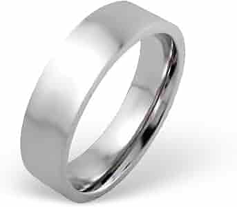 Anello In Acciaio Inossidabile 316L Lucidato A Specchio – Fede Larga 6mm, Anallergico E Resistente, Gioiello Uomo E Donna - 5