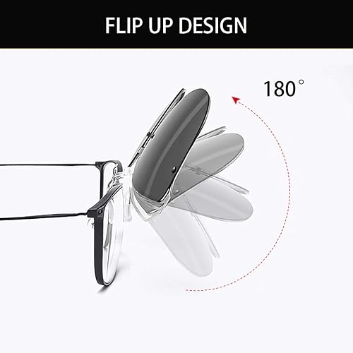 Miniatura 7 de Gafas de sol polarizadas con clip antirreflejos, protección UV 400, gafas de sol CateyeAviator, gafas de sol con clip en gafas graduadas