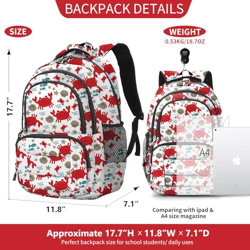 Image of rickyh style School Backpack Travel Bag for Men & Women Lightweight College