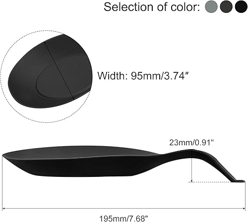 Miniatura 2 de uxcell Soporte de cuchara de silicona, 7.68 x 3.74 pulgadas, resistente al calor, soporte para utensilios de cocina, espátula y cucharón para