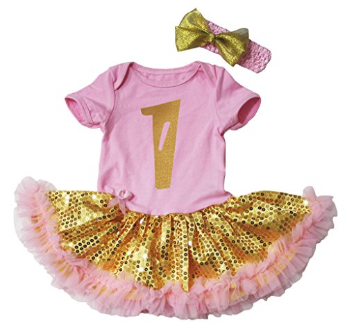 Body fille rose finitions dorées vêtement d'exception 0-24 mois