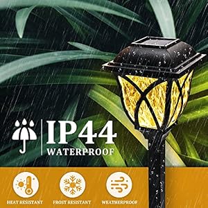 GIGALUMI 6 Pack Solar Lights Outdoor Waterproof, LED Solar Garden Lights — photo 6 of 6