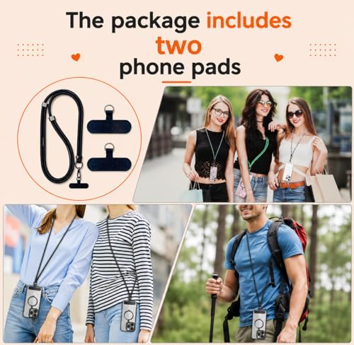 EAZYWORK Luxury Phone Strap Crossbody And 2 Ultra-Durable Phone Tabs Adjustable, Anti Phone Theft For All phones Festival by EAZYWORK - Used condition - Image 6