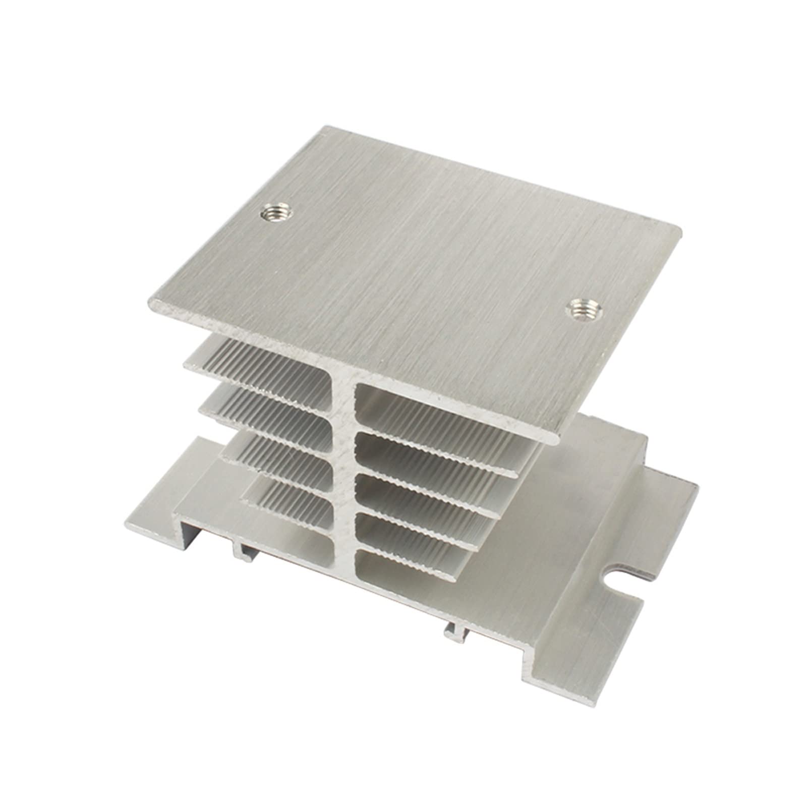Radiateur SSR en aluminium noir pour relais statique monophasé 10A à 40A