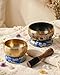 2-Pack Tibetan Singing Bowls Set - 100% Handmade in Nepal, Sound Bowl Meditation Set for Yoga, Chakra Healing, Meditation Gifts, Unique Gifts for Women