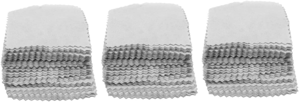 Operitacx 150pcs Jewelry Cleaning Cloth Soft Suede Nap Safe Material Portable Remove Scratches Suitable for Watches Glasses