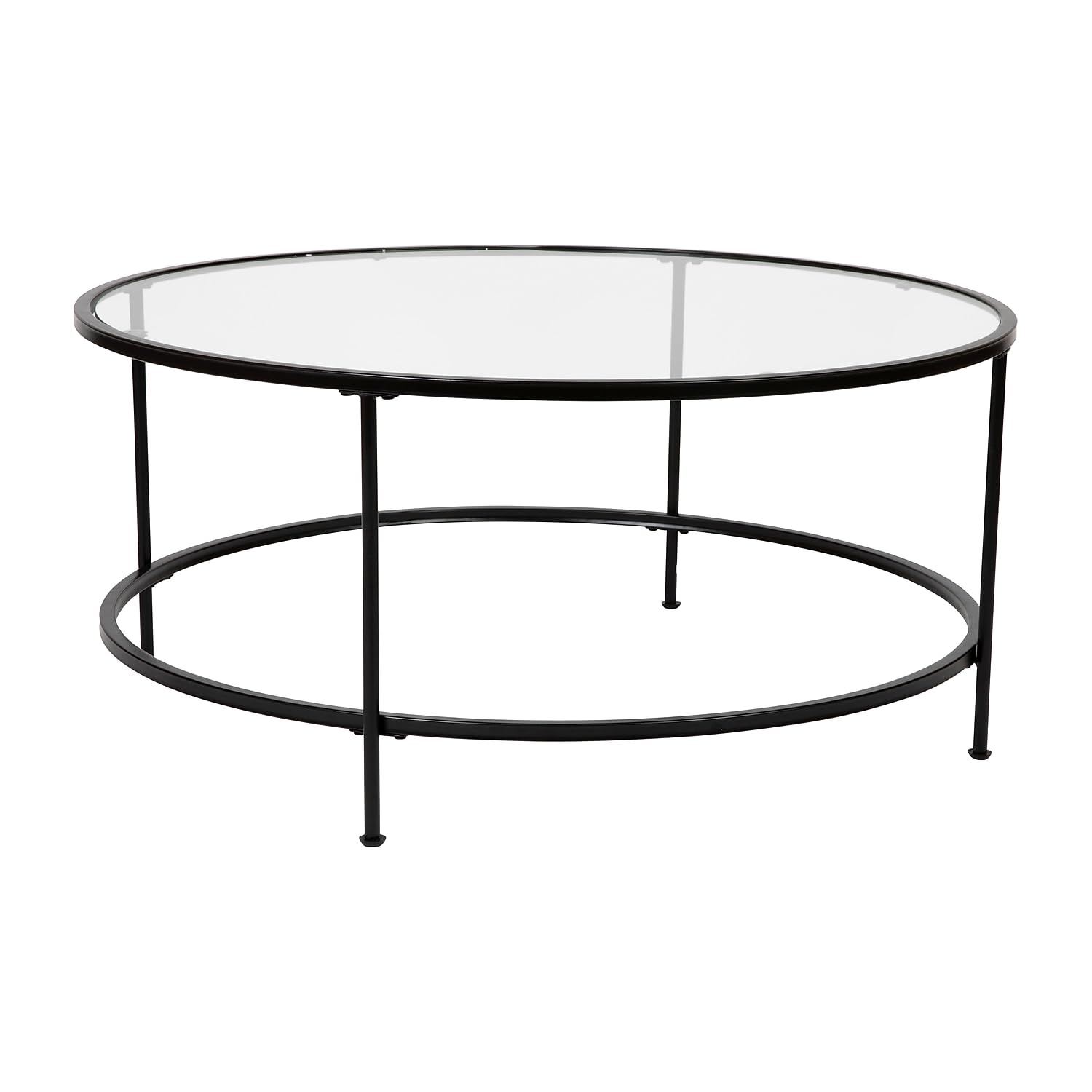 Table basse transparente Flash Furniture pour illuminer un salon sombre
